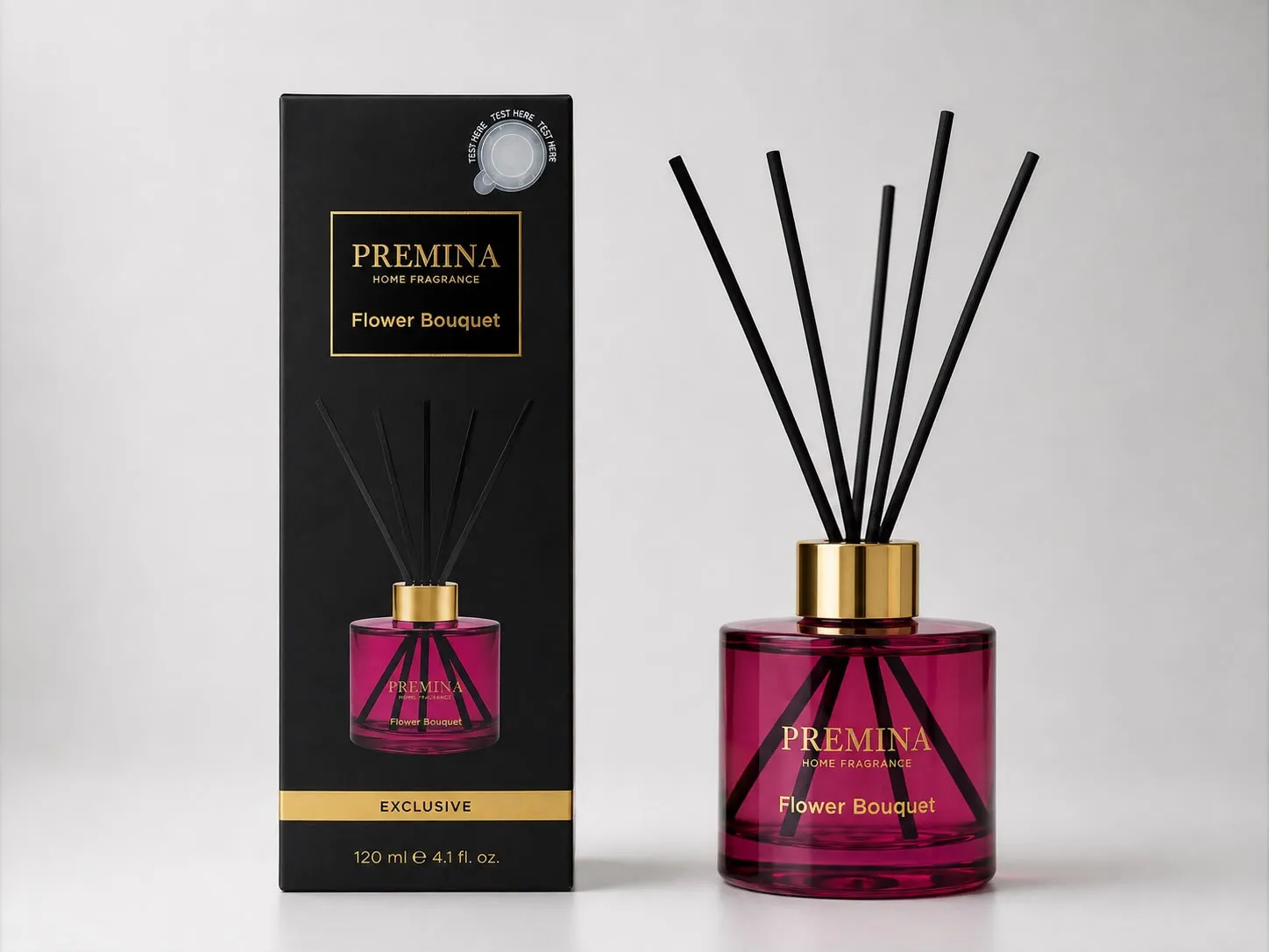 PREMINA Flower Bouquet – prémiový bytový difuzér 120 ml