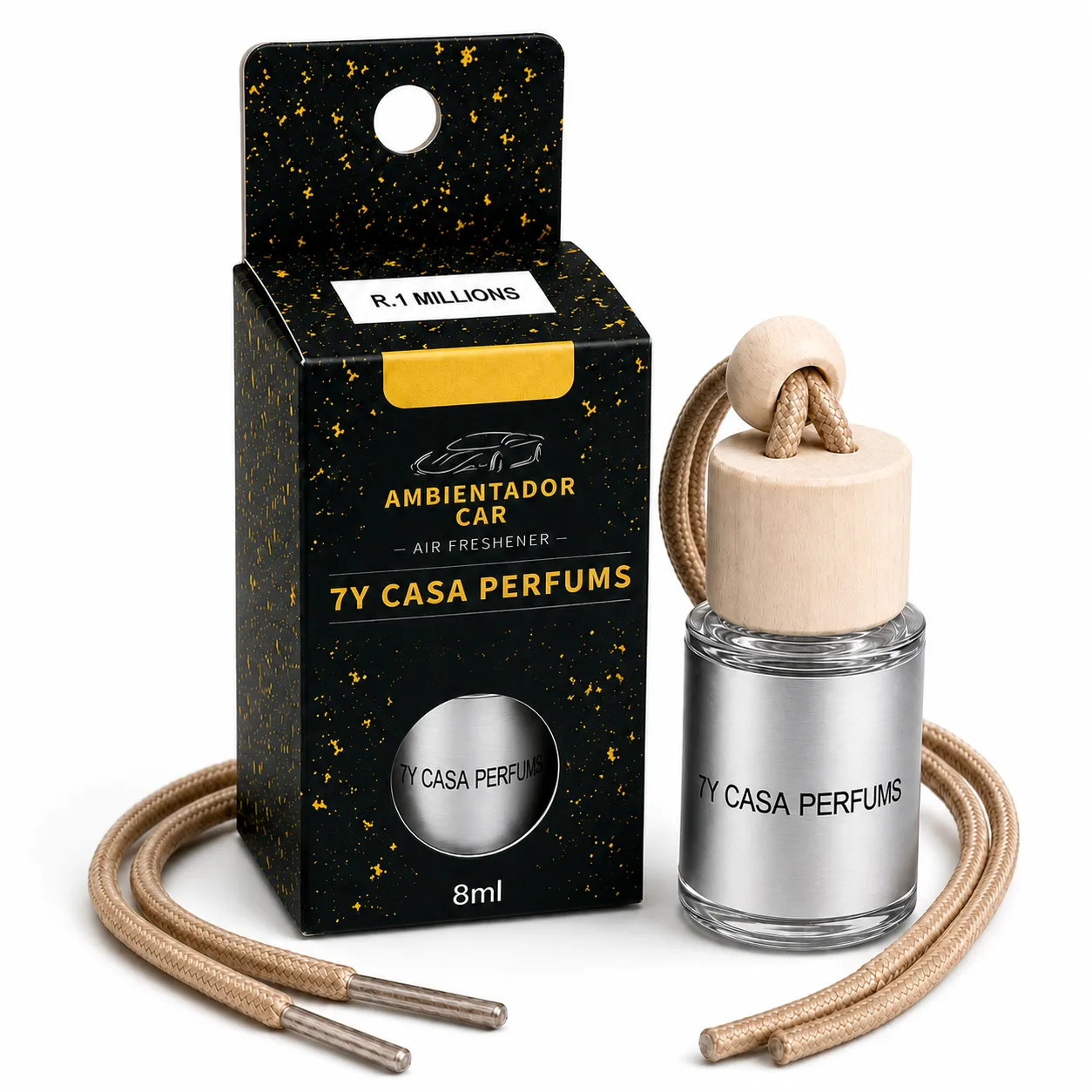7Y Casa Perfums R. 1 Millions – závěsná vůně do auta 8 ml