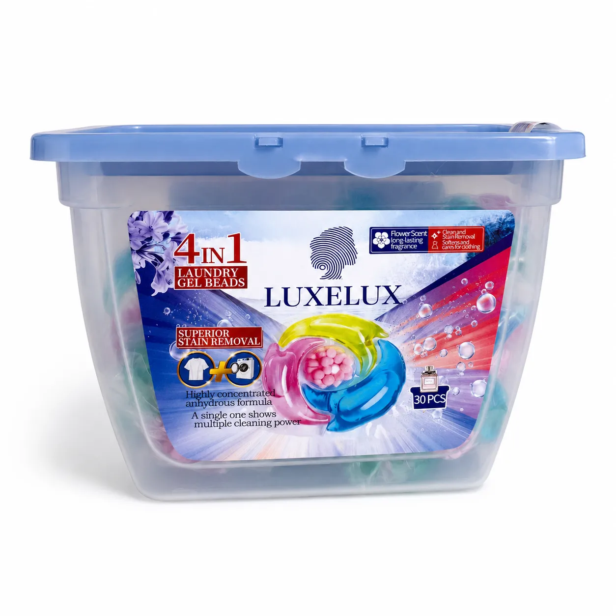 LUXELUX 4v1 Flower Scent – prací kapsle 30 ks