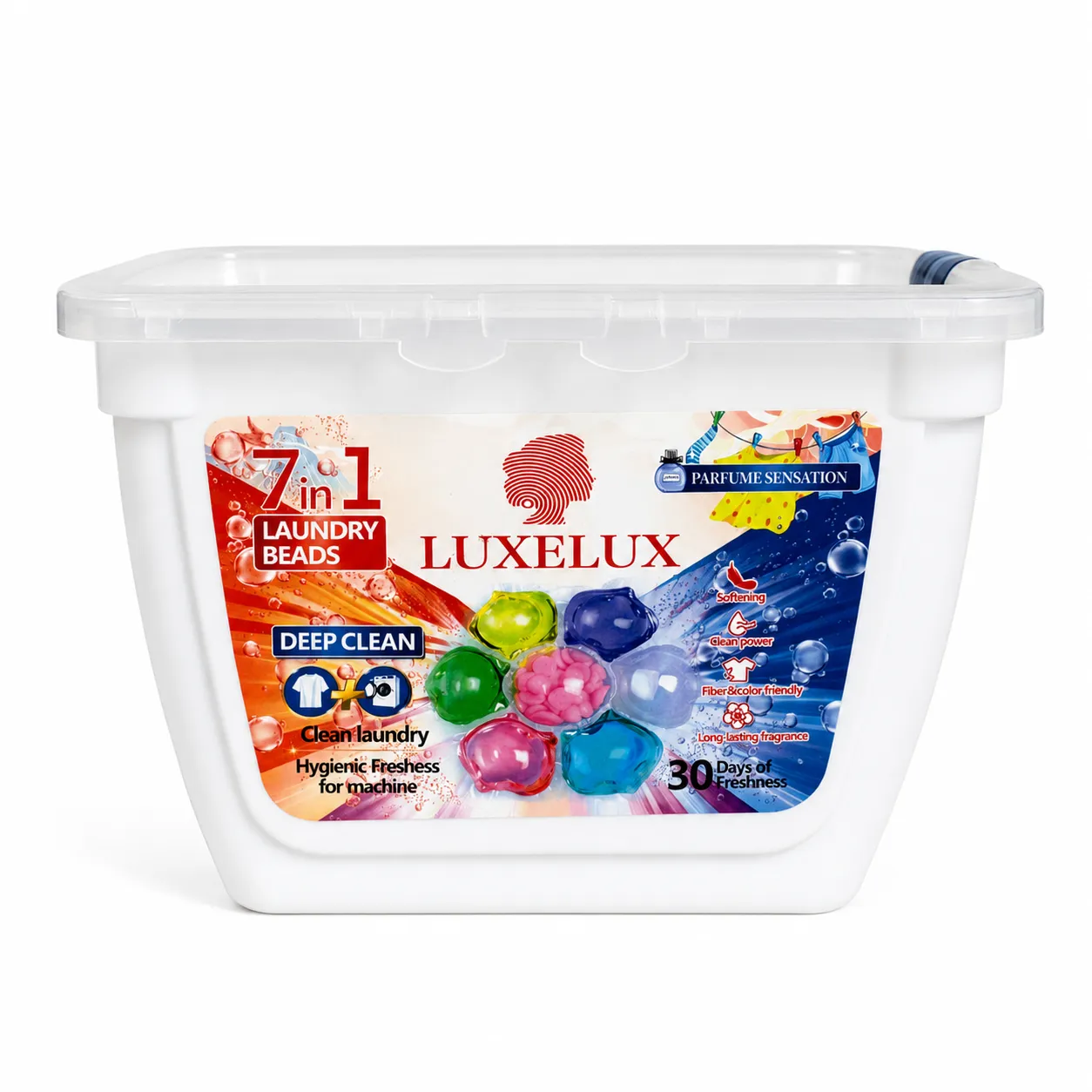LUXELUX 7v1 parfémované prací kapsle – 30 ks
