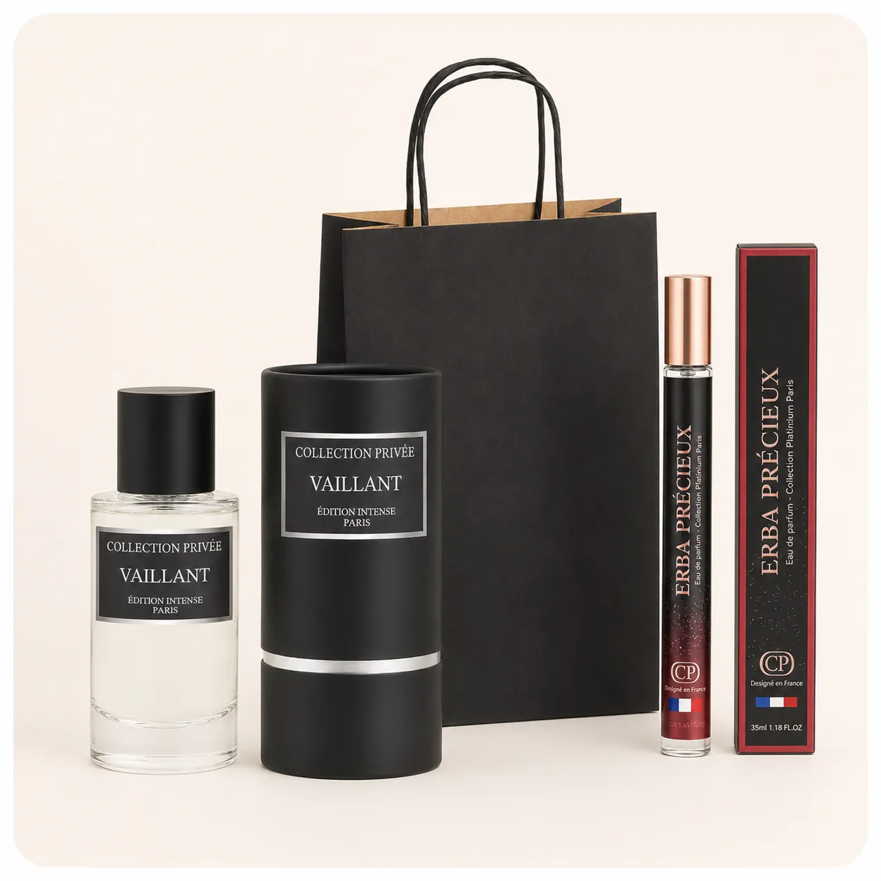 Parfémové duo VAILLANT & ERBA PRÉCIEUX 50 + 35 ml s dárkovou taškou