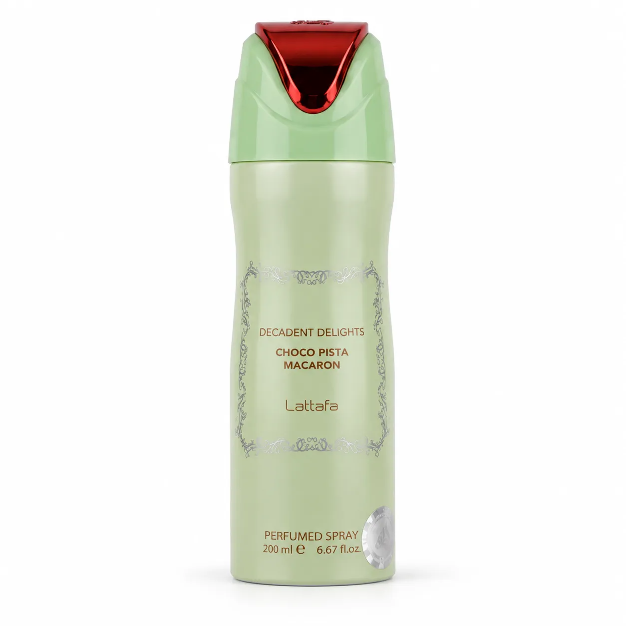 Lattafa Choco Pista Macaron – parfémovaný tělový sprej 200 ml