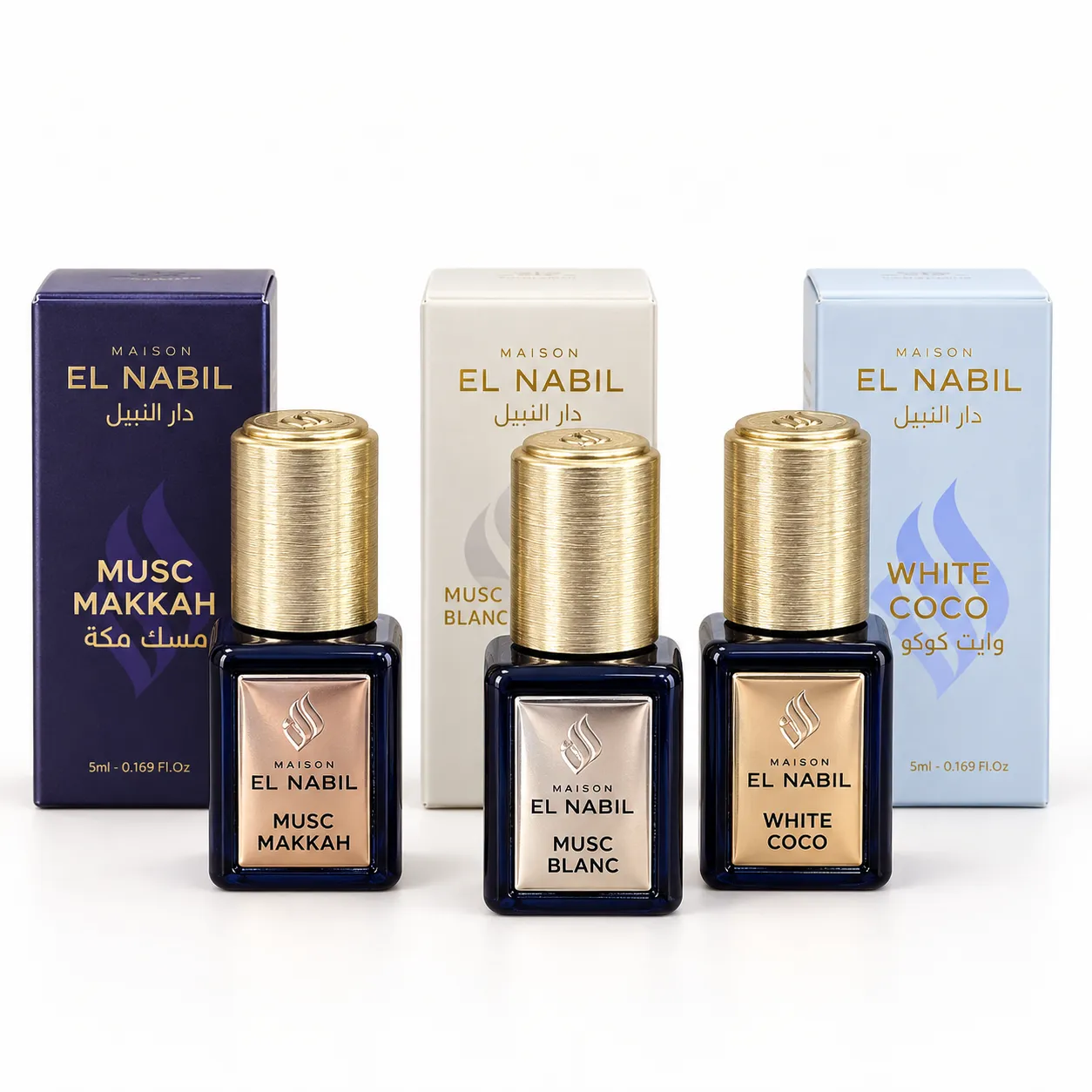 Maison El Nabil Soft & Sweet – dárková sada cestovních parfémů 3× 5 ml