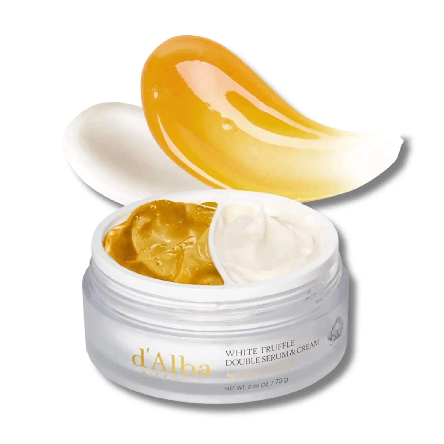 d’Alba White Truffle Double Serum & Cream – pleťové sérum a krém 2 v 1, 70 g