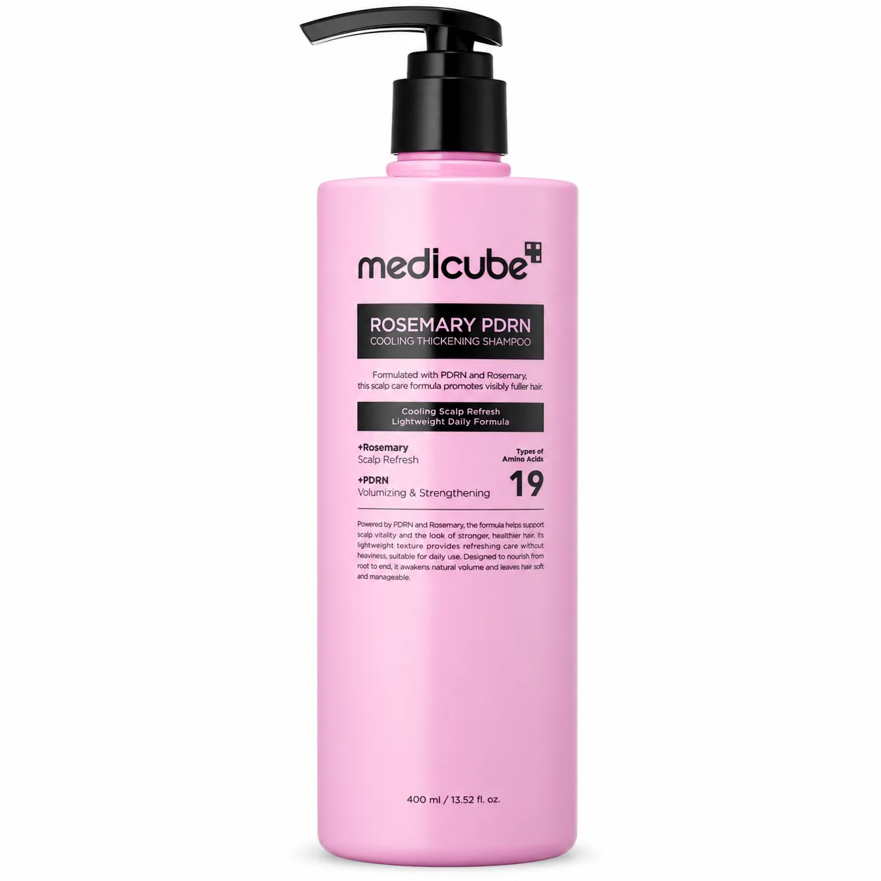 Medicube Rosemary PDRN Cooling Thickening Shampoo – osvěžující šampon pro objem vlasů 400 ml