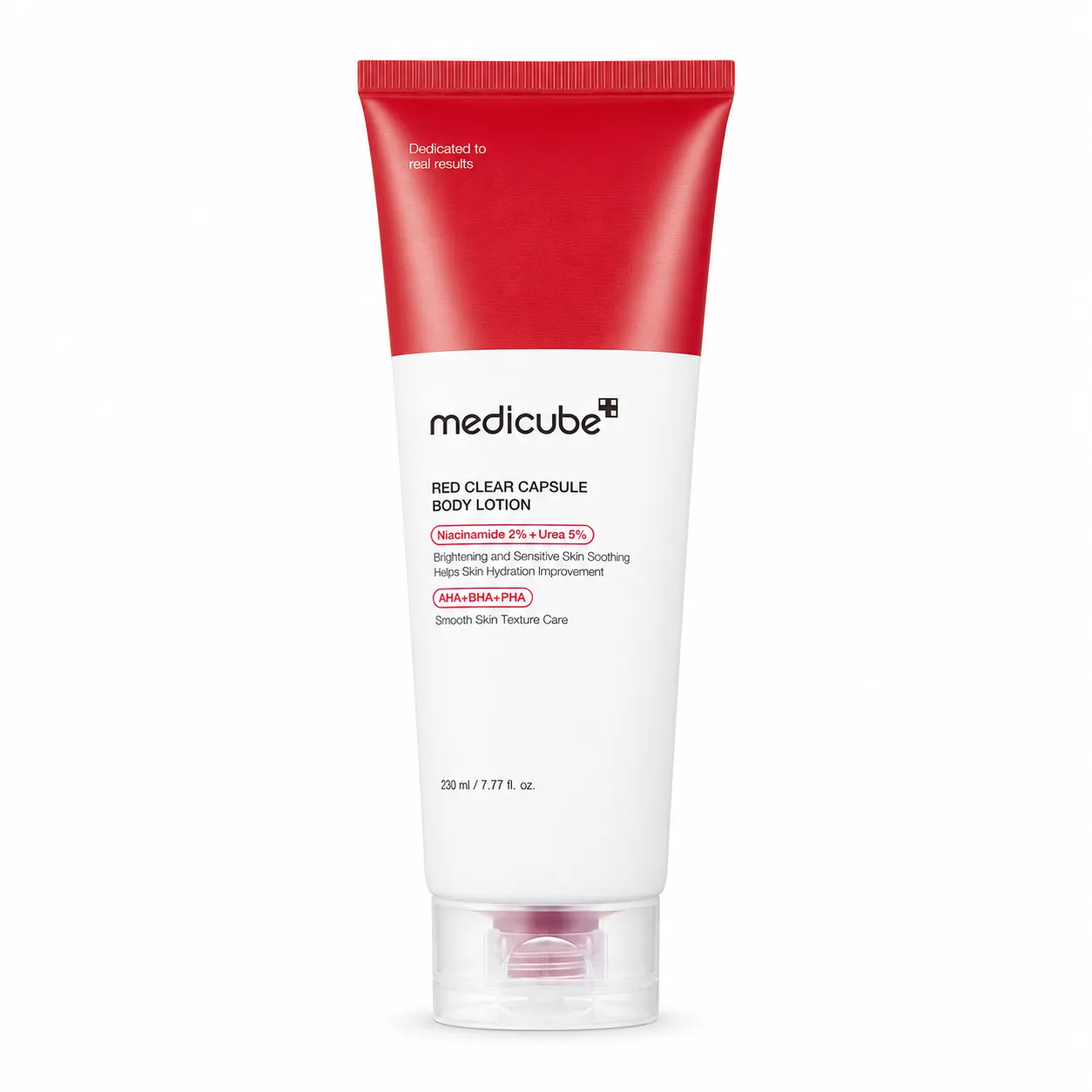Medicube Red Clear Capsule Body Lotion – vyhlazující tělové mléko s 5 % urey a 2 % niacinamidu 230 ml