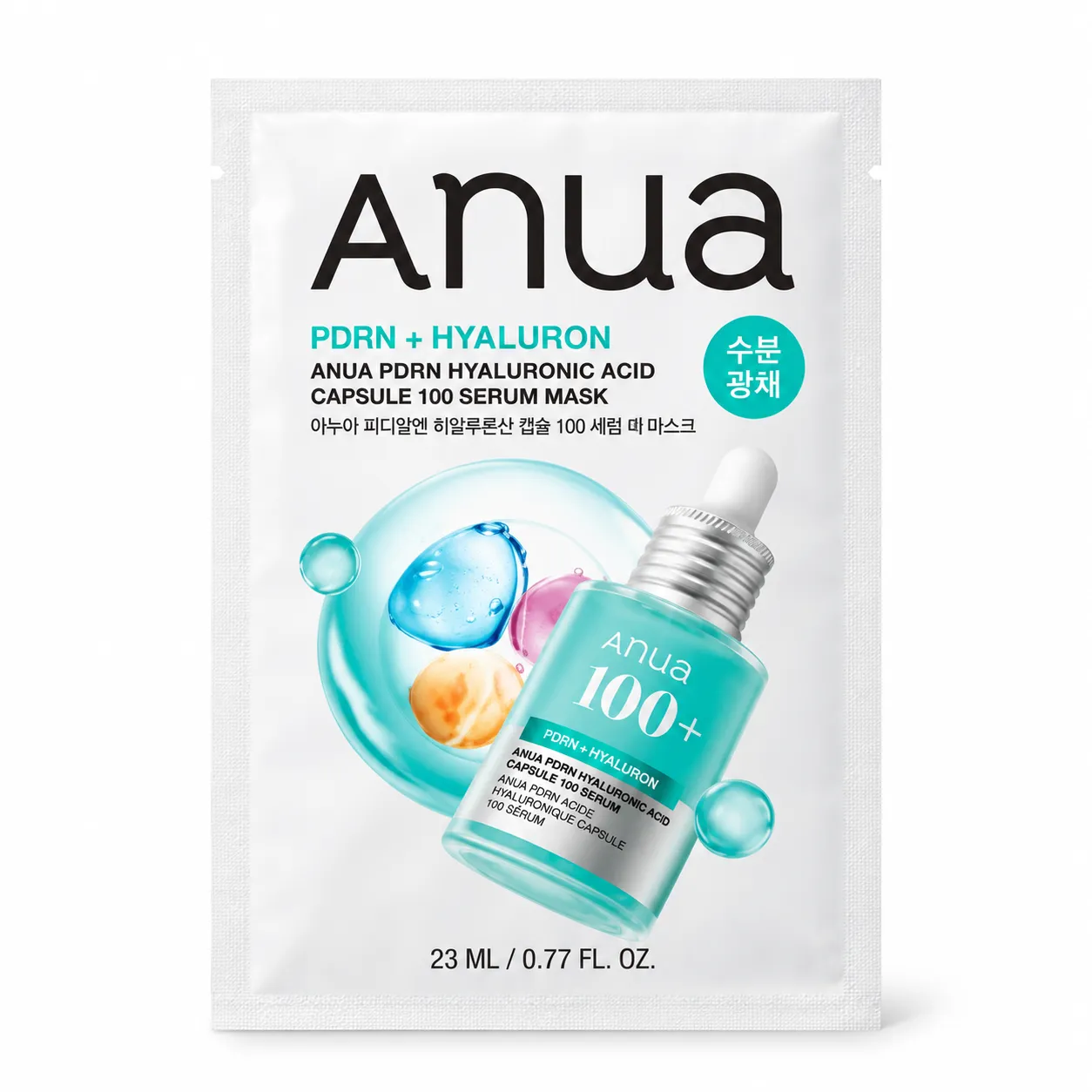 Anua PDRN Hyaluronic Acid Capsule 100 Serum Mask – hydratační pleťová maska 1 ks / 23 ml