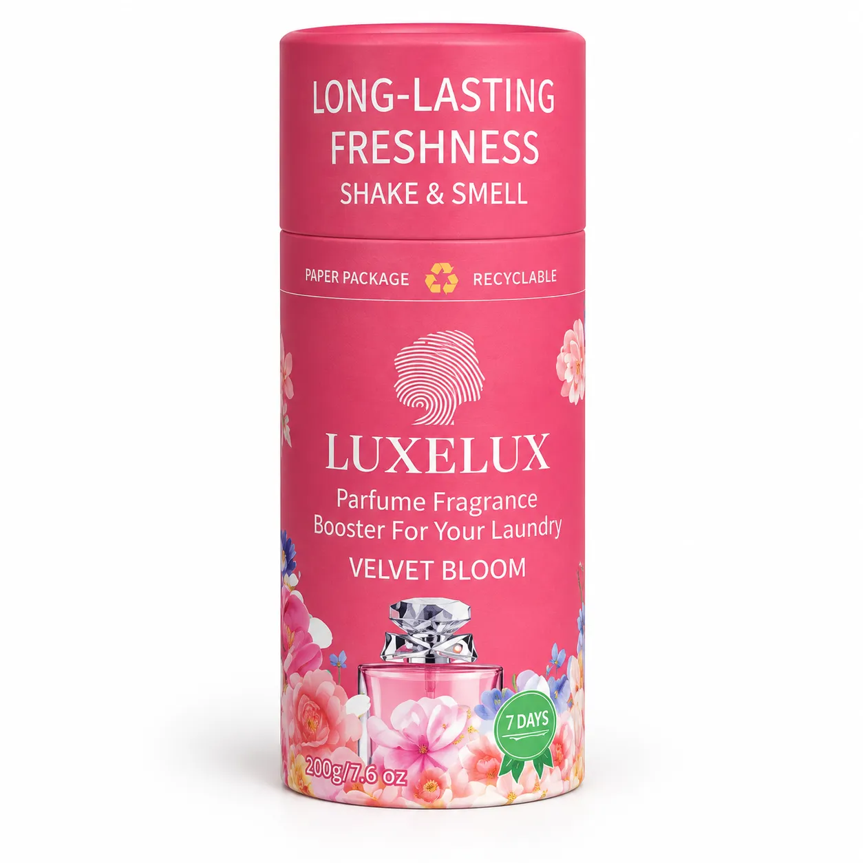 LUXELUX Velvet Bloom – vonné perličky do praní s vůní růže a jasmínu 200 g