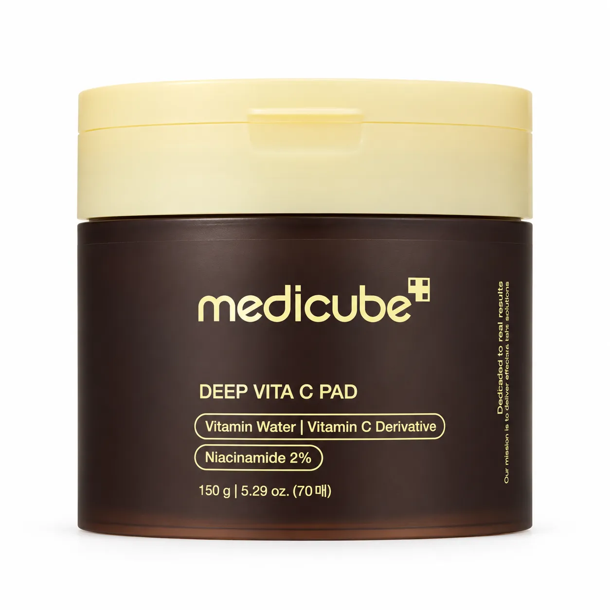 MEDICUBE Deep Vita C – rozjasňující tonizační polštářky s vitaminem C a niacinamidem 70 ks / 150 g
