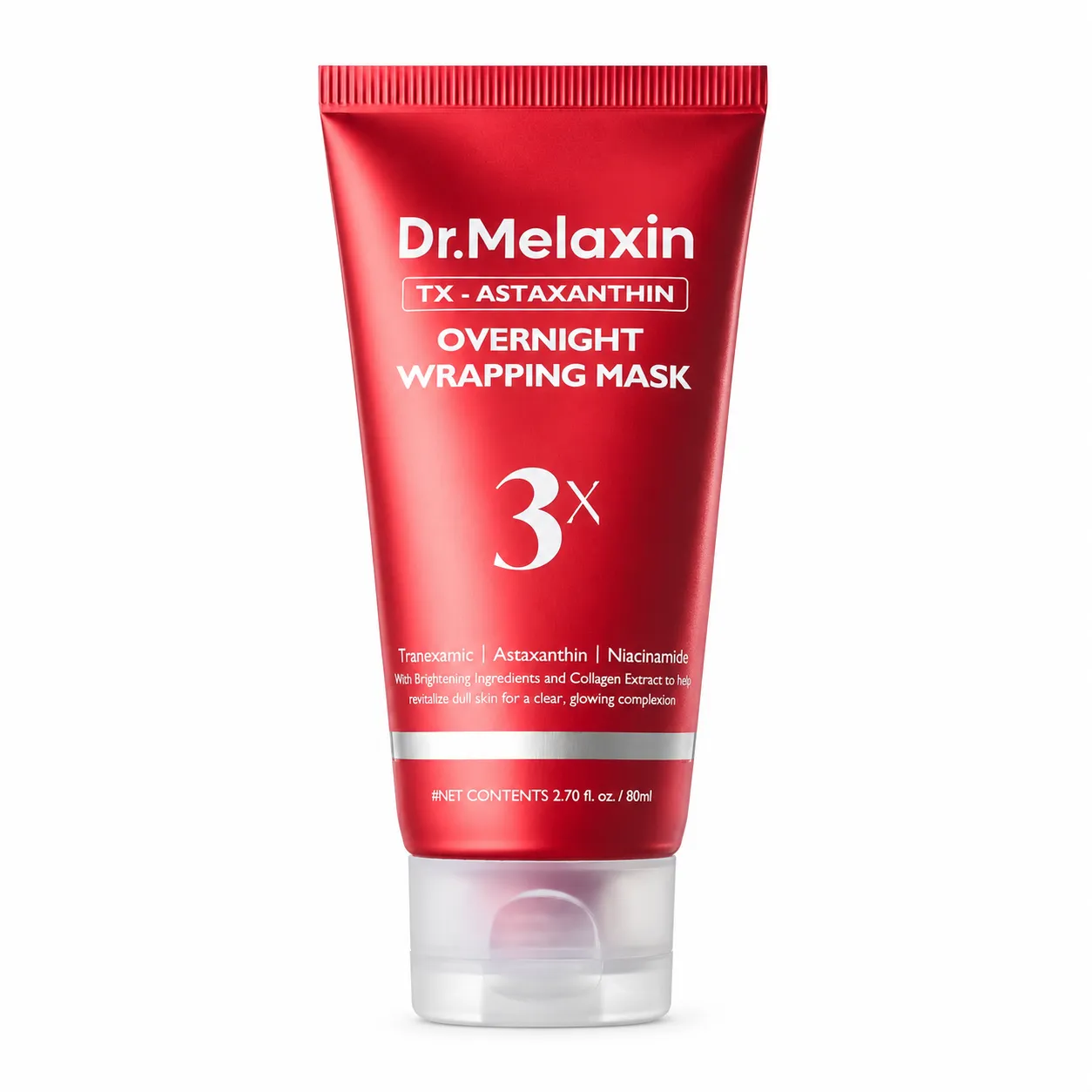 Dr.Melaxin TX-Astaxanthin Overnight Wrapping Mask – noční slupovací maska pro rozjasnění pleti 80 ml