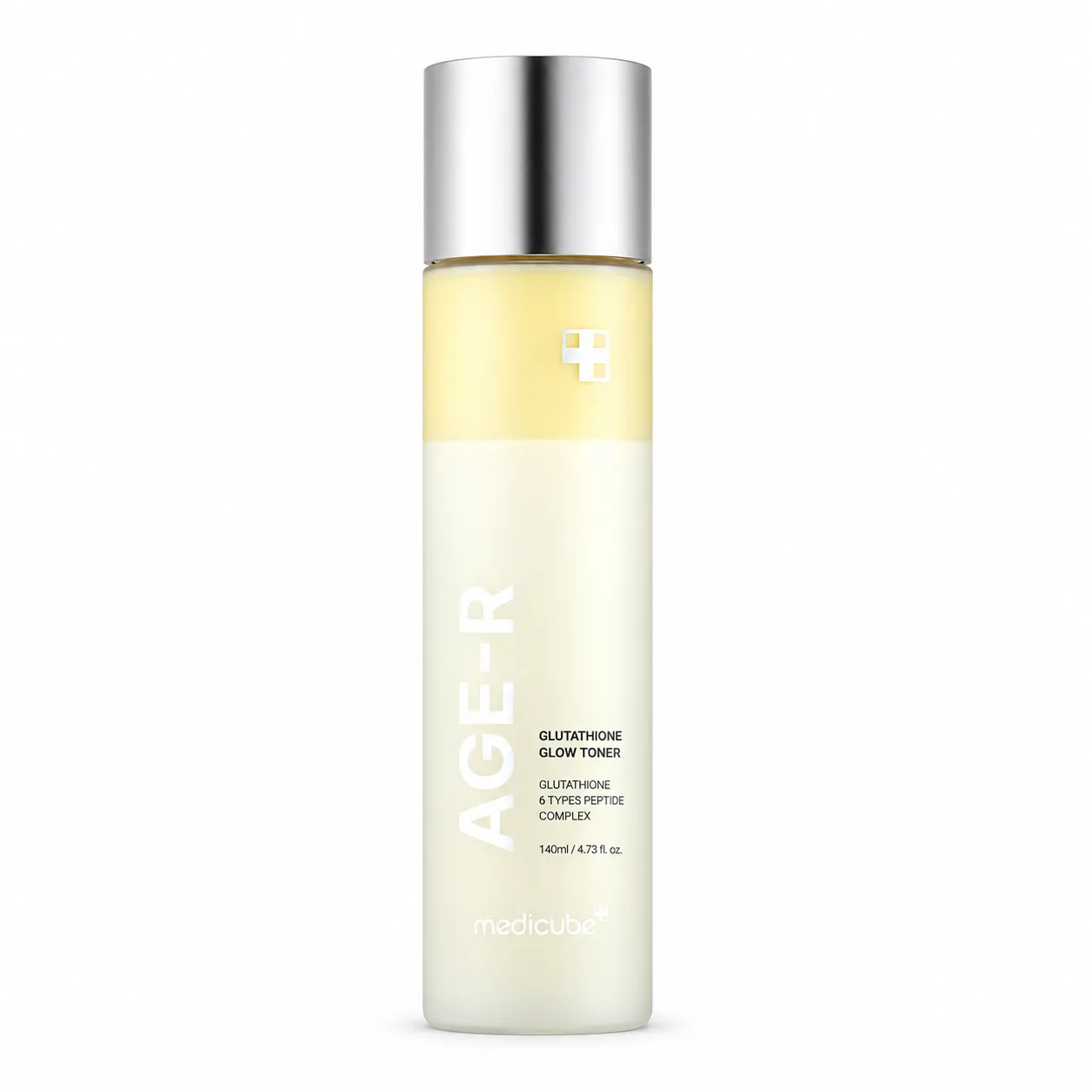 Medicube AGE-R Glutathione Glow Toner – dvoufázový mléčný toner s glutathionem a 6 peptidy pro zářivou pleť 140 ml