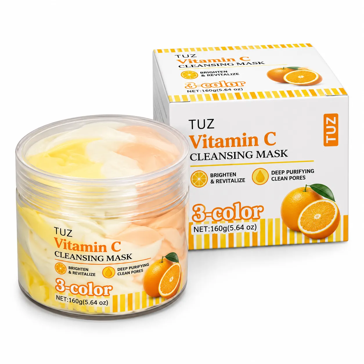 Vitamin C 3-Color Cleansing Mask – tříbarevná čisticí pleťová maska 160 g